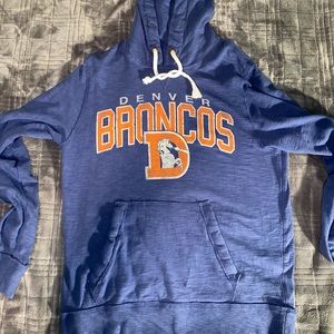 Denver Broncos Hoodie. Mens large 47 brand
